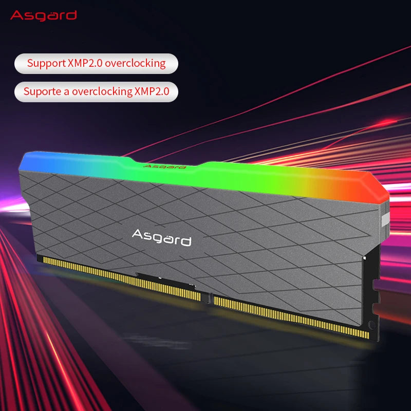 Asgard Memoria RAM RGB ddr4 8GBx2 16GBx2 3200MHz W2 Series 1.35V