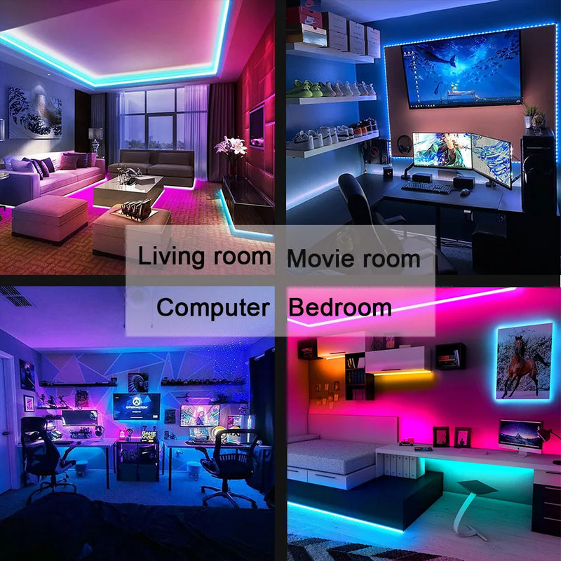 Fita LED Bluetooth USB RGB